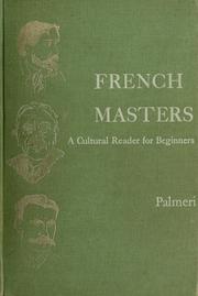 Cover of: French masters: a cultural reader for beginners.