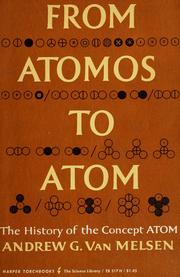 Cover of: From atomos to atom: the history of the concept atom