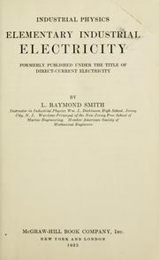 Cover of: Elementary industrial electricity