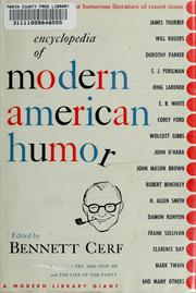 Cover of: An encyclopedia of modern American humor.