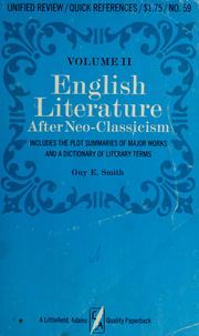 Cover of: English literature by Guy E. Smith