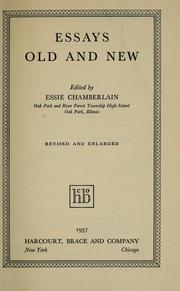 Cover of: Essays old and new by Essie Chamberlain