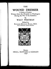 Cover of: The wound dresser by Walt Whitman