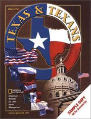 Cover of: Texas and Texans by Anderson