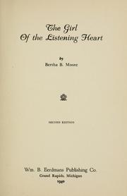 Cover of: The girl of the listening heart