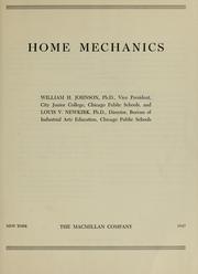 Cover of: Home mechanics by William Harding Johnson