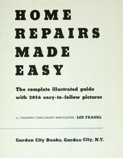 Cover of: Home repairs made easy