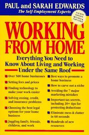 Cover of Working from home