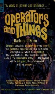 Cover of: Operators and things: the inner life of a schizophrenic