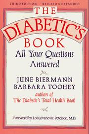 Cover of: The diabetic's book by June Biermann