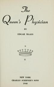 Cover of: The Queen's physician.
