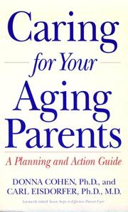 Cover of: Caring for Your Aging Parents