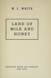 Cover of: Land of milk and honey
