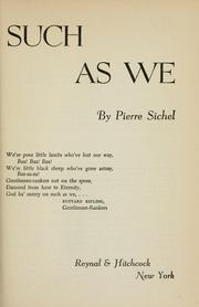 Cover of: Such as we.