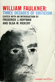 Cover of: William Faulkner: three decades of criticism