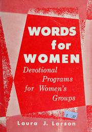 Cover of: Words for women by Laura Janet Larson