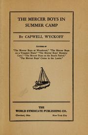 Cover of: The Mercer boys in summer camp by Capwell Wyckoff