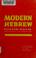 Cover of: Modern Hebrew.