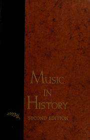 Cover of: Music in history: the evolution of an art. by Howard D. McKinney