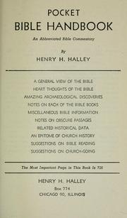 Cover of: Pocket Bible handbook