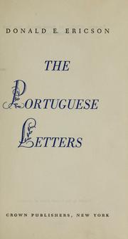 Cover of: The Portuguese letters by Gabriel de Guilleragues