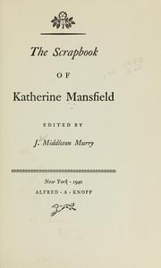 The scrapbook of Katherine Mansfield by Katherine Mansfield