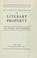 Cover of: The protection and marketing of literary property