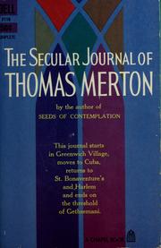Cover of: The secular journal of Thomas Merton