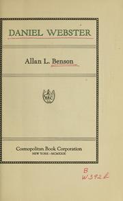 Cover of: Daniel Webster by Allan L. Benson