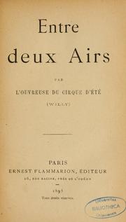 Cover of: Entre deux airs