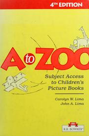 Cover of: A to Zoo: subject access to children's picture books