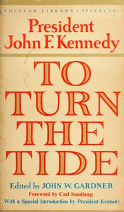 Cover of: To turn the tide by John F. Kennedy