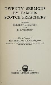 Cover of: Twenty sermons by famous Scotch preachers