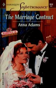 Cover of: The Marriage Contract: Marriage of Inconvenience (Harlequin Superromance No. 959)