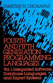 Cover of: Fourth and fifth generation programming languages