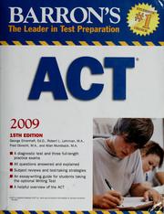 Cover of: Barron's ACT by George Ehrenhaft