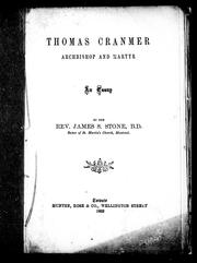 Cover of: Thomas Cranmer, archbishop and martyr: an essay