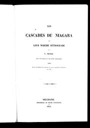 Cover of: Les cascades du Niagara et leur marche rétrograde by Edouard Désor