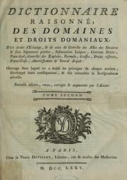Cover of: Dictionnaire raisonné des domaines et droit domaniaux