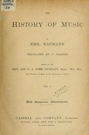 Cover of: The history of music