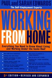 Cover of: Working from home by Edwards, Paul