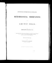 Cover of: Meteorlogical observations in the Arctic seas by Elisha Kent Kane