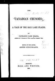 Cover of: The Canadian Crusoes: a tale of the Rice Lake plains