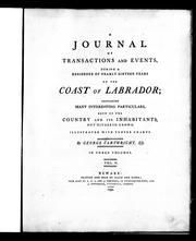 Cover of: A journal of transactions and events, during a residence of nearly sixteen years on the coast of Labrador by George Cartwright
