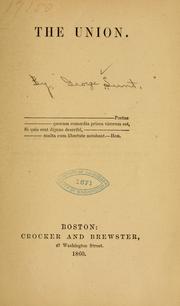 Cover of: The Union. | Lunt, George