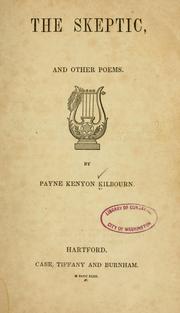 Cover of: The skeptic: and other poems.