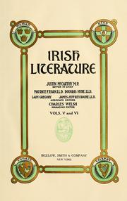 Cover of: Irish literature by Justin McCarthy, Justin McCarthy