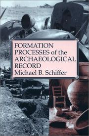 Cover of: Formation processes of the archaeological record by Michael B. Schiffer