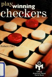 Cover of: Play winning checkers: official American Mensa game book