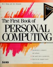 Cover of: The first book of personal computing